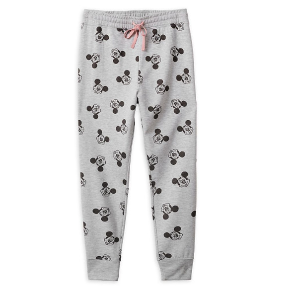 NWOT Women's Disney Parks Mickey Mouse Grey Joggers‎ Plus Size 3X 3XL XXXL - Picture 1 of 6